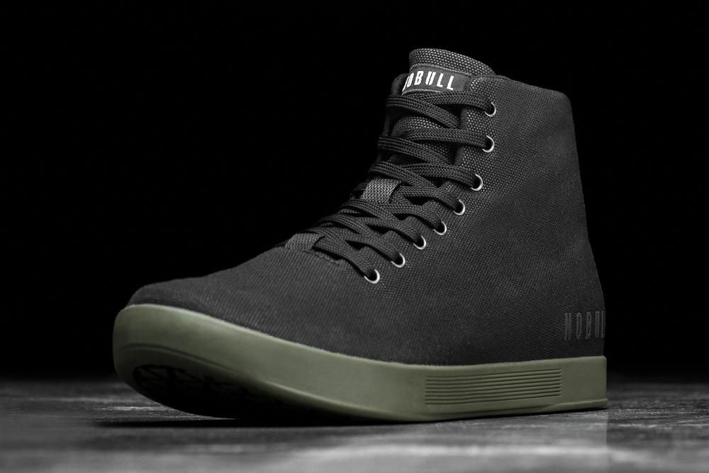 Baskets Montantes NOBULL Homme Noir - Chaussures NOBULL High-Top Canvas,France (0976-YBKPZ)